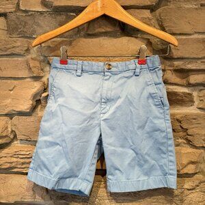 Vineyard Vines Boys Chino Shorts Light Blue Cotton Blend Size 8